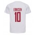 Cheap Denmark Christian Eriksen #10 Away Football Shirt World Cup 2022 Short Sleeve